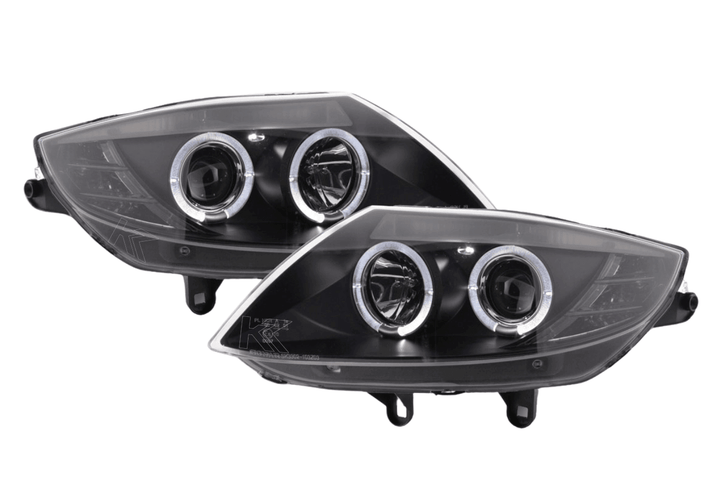 BMW Z4 E85 E86 Type Z4 Black Headlight Set (2003-2008)