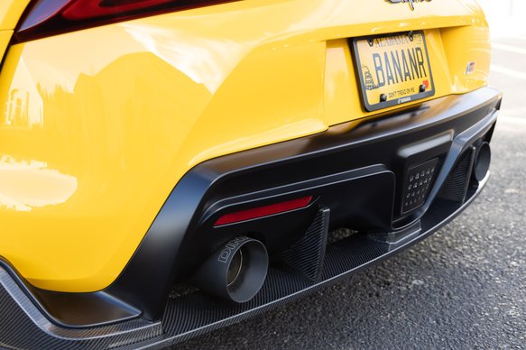 Dinan Valved Cat-Back Exhaust - 2020-2025 Toyota GR Supra 3.0 Stainless Steel - Black Tips - A90/A91