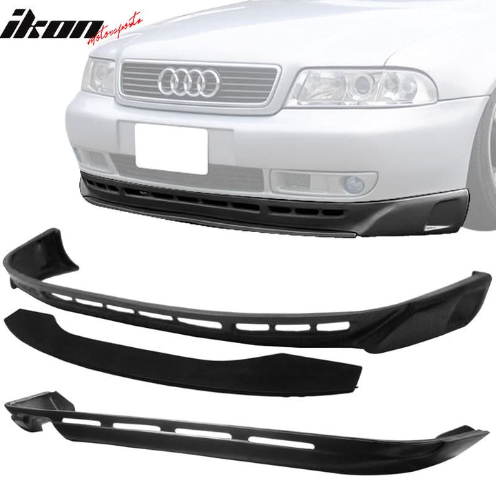 Fits 96-01 Audi A4 Type A Front + Rear Bumper Lip  PU