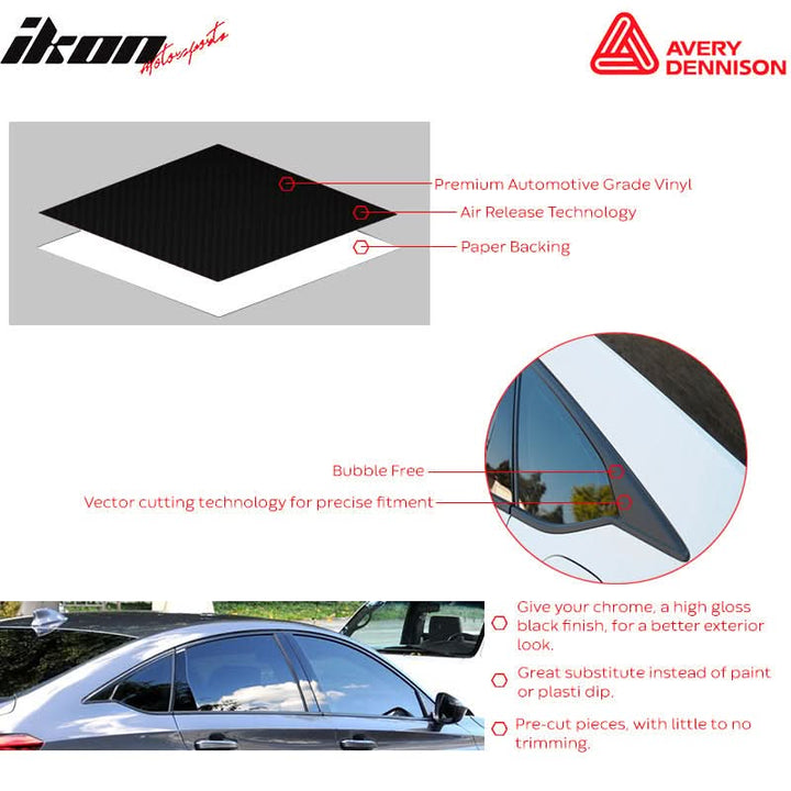 2018-2022 Honda Accord Sedan CF Sport Wheel Chrome Delete Vinyl Kit