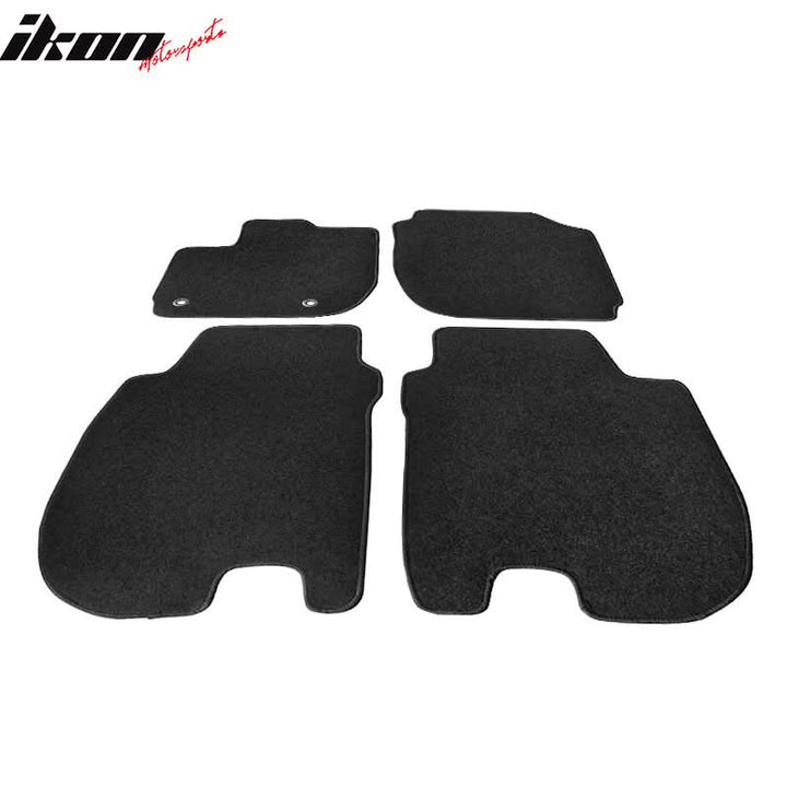 Car Floor Mat for 2015-2020 Honda Fit Black Carpet 4PC Nylon