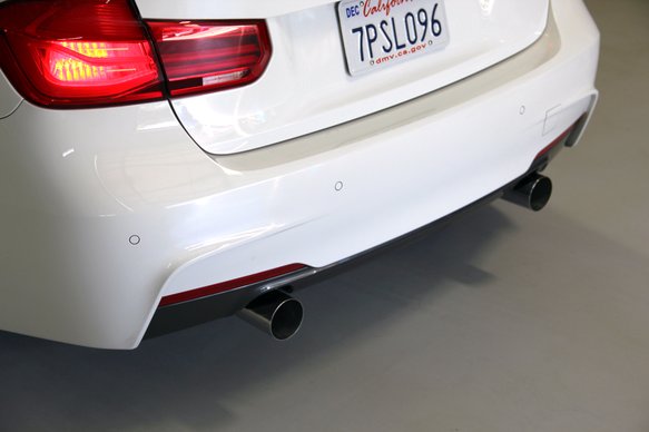 Dinan Free Flow Axle-Back Exhaust - 2017-2021 BMW M240i Stainless Steel - Black Tips - F22/F23
