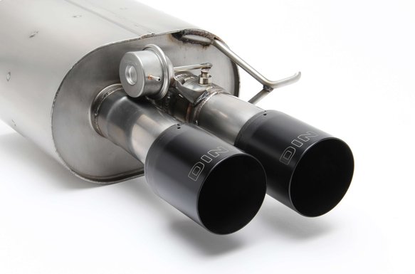 Dinan Free Flow Axle-Back Exhaust - 2012-2016 BMW M5 Stainless Steel - Black Tips - F10