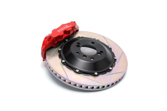Dinan by Brembo Front Brake Set - 2009-2016 BMW Z4 Front - Red Calipers - Slotted - E89