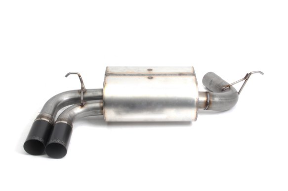 Dinan Free Flow Axle-Back Exhaust - 2016-2020 BMW 330i/430i Stainless Steel - Black Tips - F30/F31/F32/F33/F36