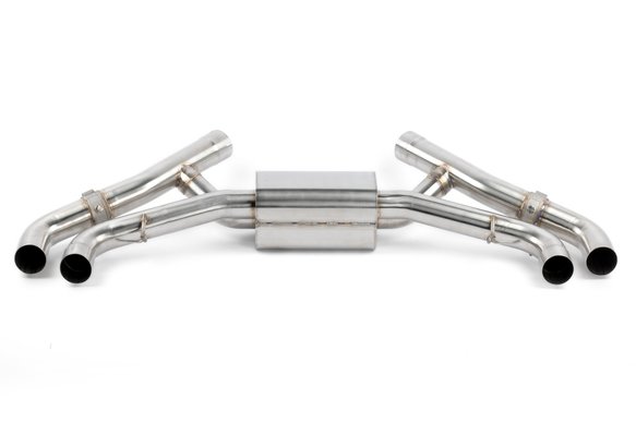 Dinan Valved Axle-Back Exhaust - 2020-2025 BMW X5M/X6M Stainless Steel - Black Tips - F95/F96