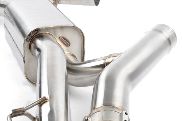 Dinan Valved Axle-Back Exhaust - 2020-2025 BMW X5M/X6M Stainless Steel - Black Tips - F95/F96