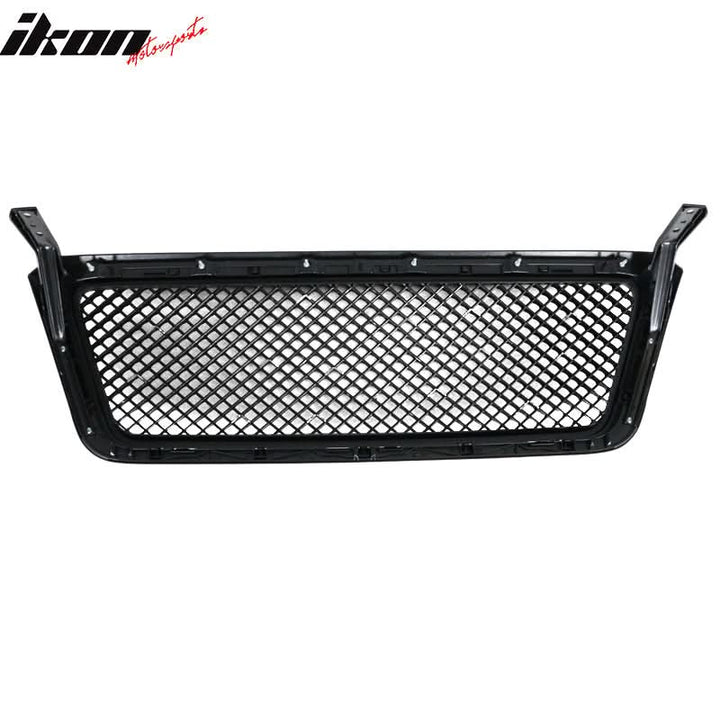 2004-2008 Ford F150 All Black Mesh Style Front Bumper Hood Grille ABS
