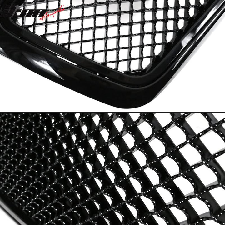 2004-2008 Ford F150 All Black Mesh Style Front Bumper Hood Grille ABS