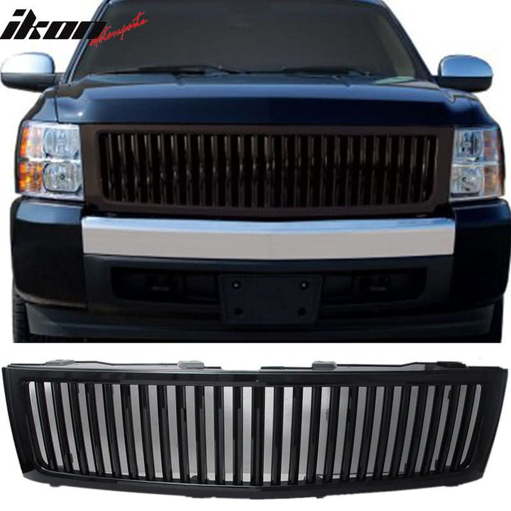 2007-2013Â Chevy Silverado 1500 Vertical Front Bumper Unpainted Grille