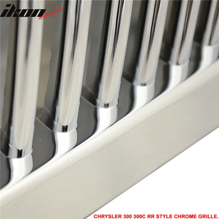 2005-2010 Chrysler 300 300C RR Phantom Chrome Front Bumper Grille ABS