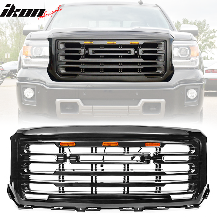 2014-2015 GMC Sierra 1500 Front Bumper Hood Grille Guard Grill