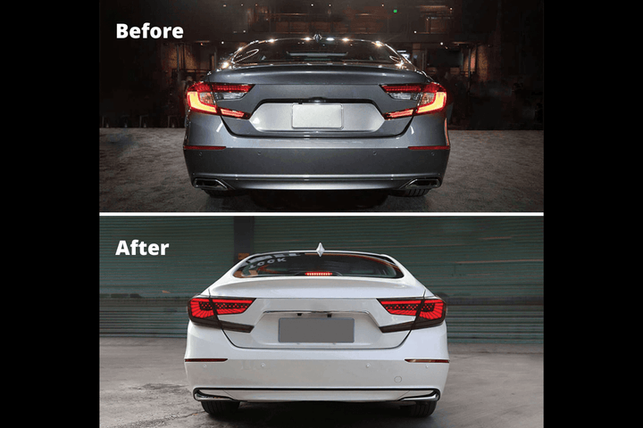 Honda Accord 10th Gen Smoked Dynamic LED Tail Lights (2018-2022)