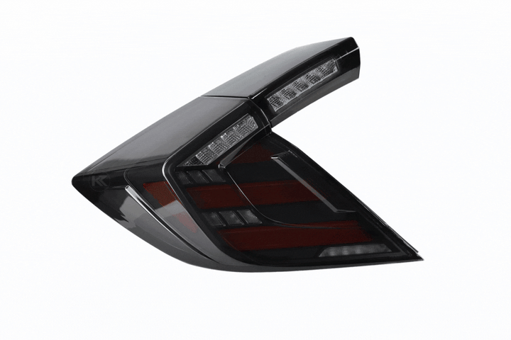 Honda Civic 10th Gen Hatchback and Type R Smoked Style LED Tail Lights Upgrade (2016-2021)