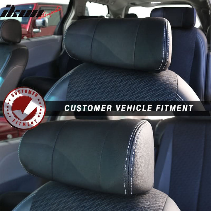 2011-2020Â Toyota Sienna Black Faux Leather Front Headrests