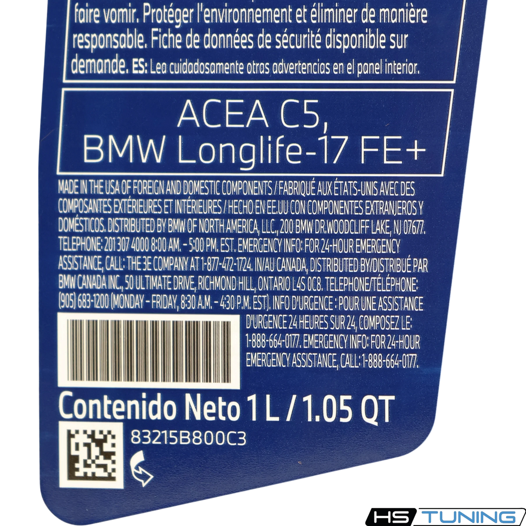 Genuine BMW | 0W-20 Engine Oil | 83-21-5-A2A-FC5
