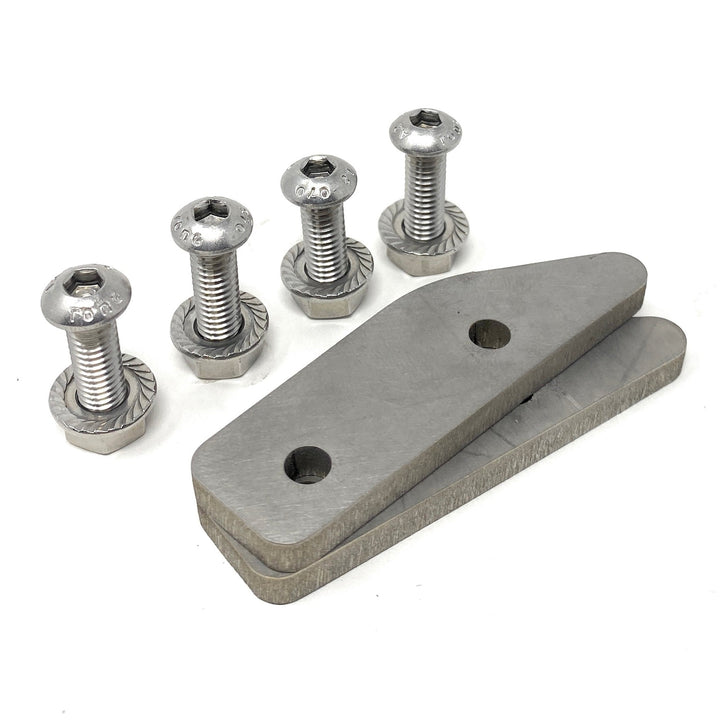 Splitter Endplate Wear Pads / Scuff Plates - Vertical mounting (Titanium pucks)