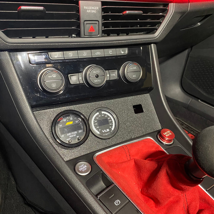 Lower Cubby Gauge Pod (single and double) for MK7 Jetta / Gli