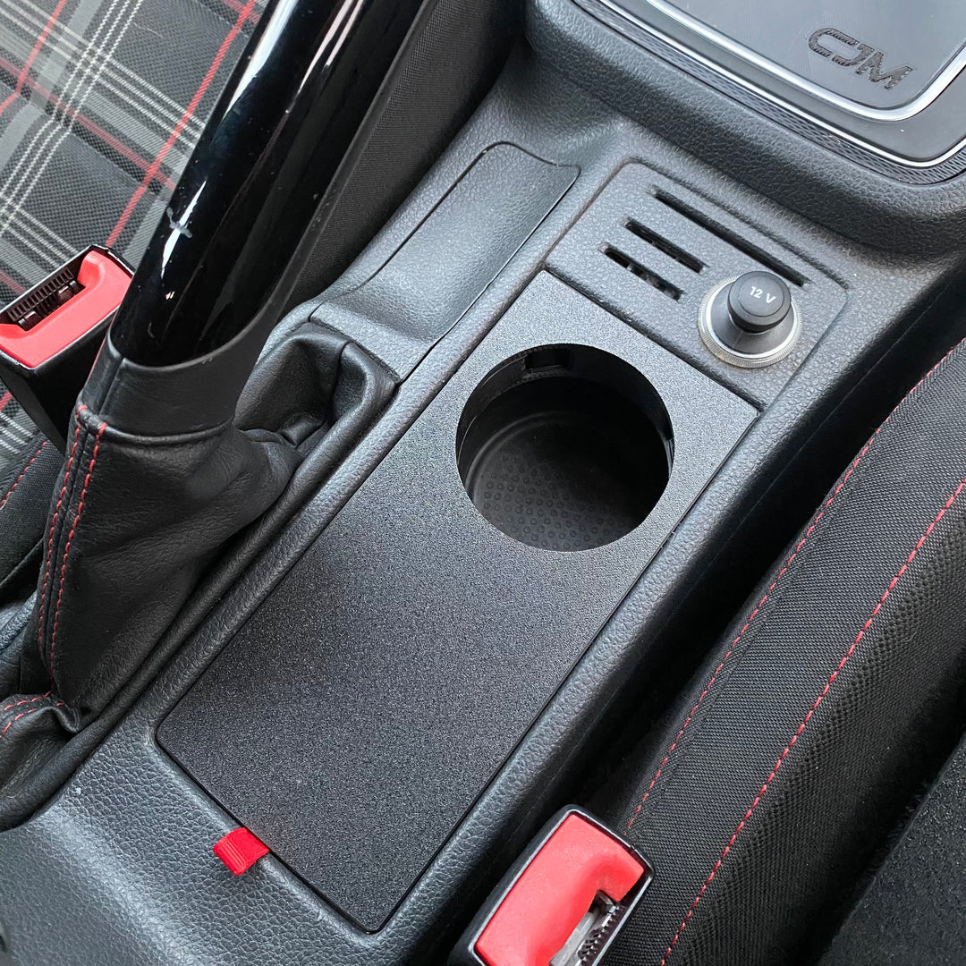 Cup holder delete panel for MK7 & 7.5 Golf, GTI (2015-2020)