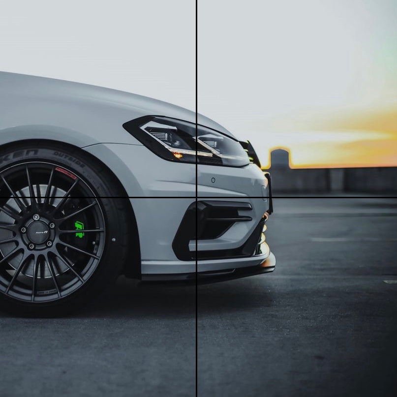 Front Lip for MK7.5 Golf R (2018-2021) Bumper mounted splitter