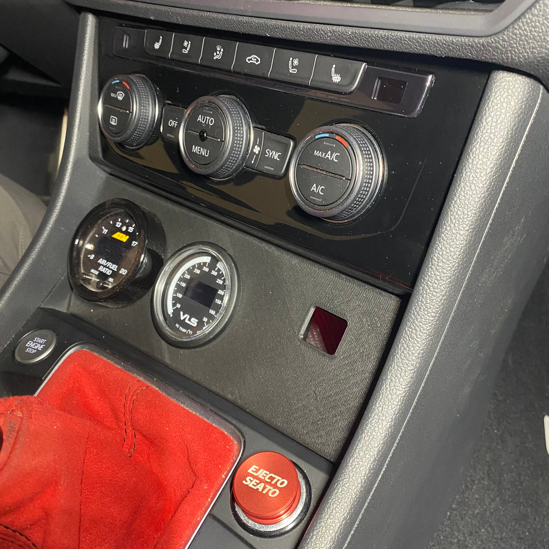 Lower Cubby Gauge Pod (single and double) for MK7 Jetta / Gli