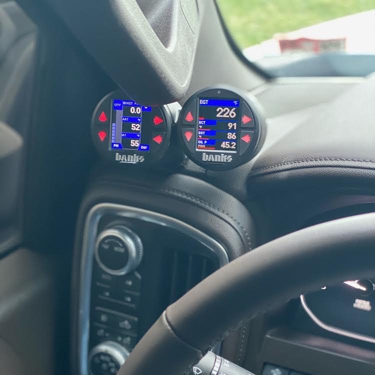 Chevy & GMC Sierra & Silverado 1500, 2500, 3500 Double Gauge Pod (2019-2023)