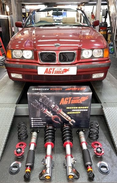 AGT Shock 1992-1998	E36 (M3) 3 SERIES MK3 Front Inverted Fork/Rear Flip - Front Spring Rate:10K170 Rear Spring Rate:8K160