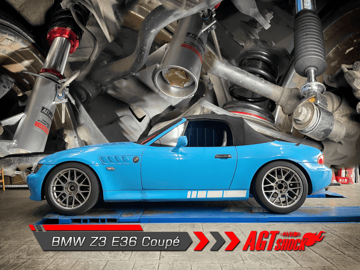 AGT Shock 1995-2002 E36/7  E36/8 Z3 Front Inverted  Fork/Rear Flip -Front Spring Rate: 8K200 Rear Spring Rate: 8K160