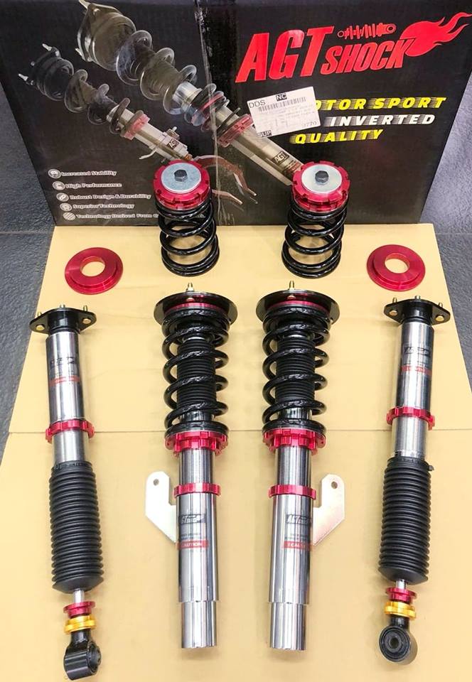 AGT Shock 2003-2009 E85/E86 RWD Z4 Front Inverted Fork/Rear Flip-Front Spring Rate: 7K190 Rear Spring Rate: 8K160