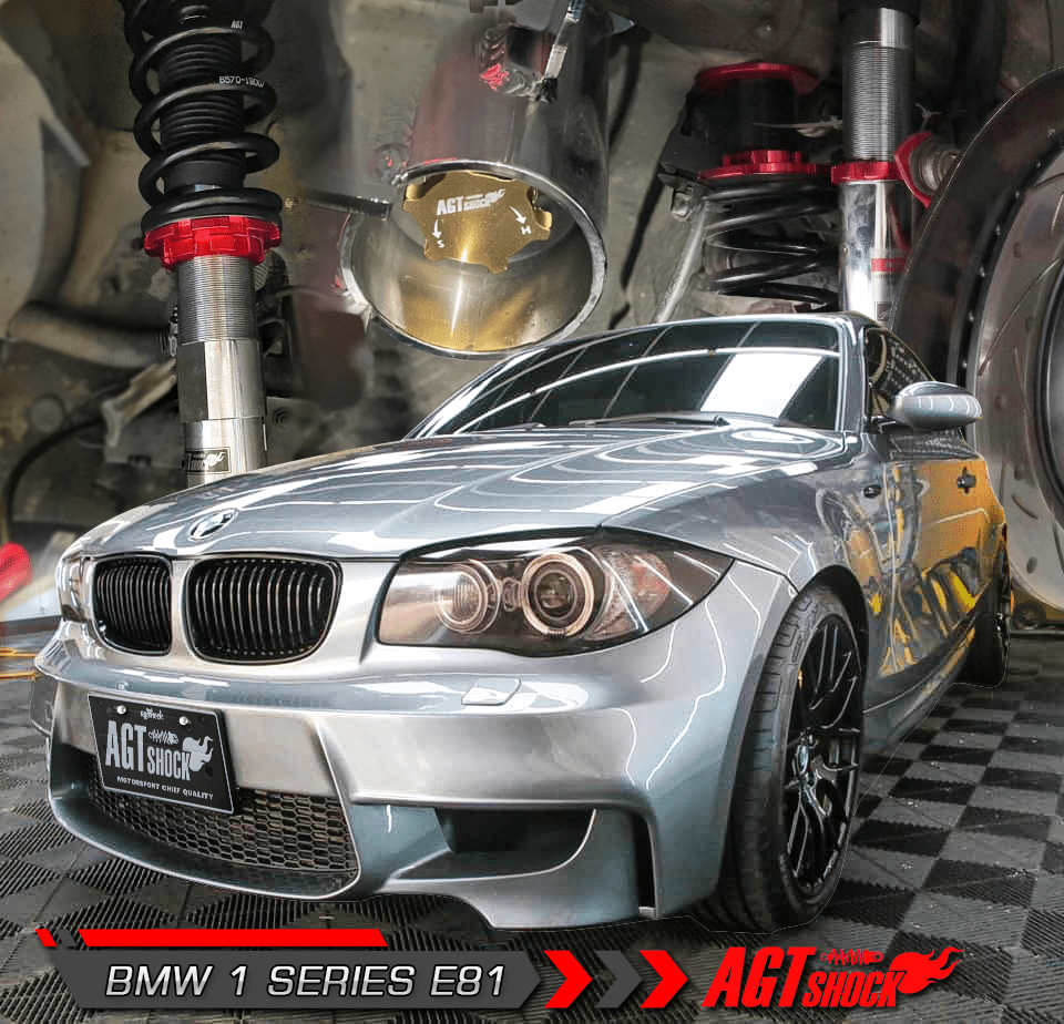 AGT Shock 2004-2013	E81/E82 RWD 1 SERIES MK1 M COUPE Front Inverted Fork/Rear Vertical Fork-Front Spring Rate: 6K210 Rear Spring Rate: 7K230