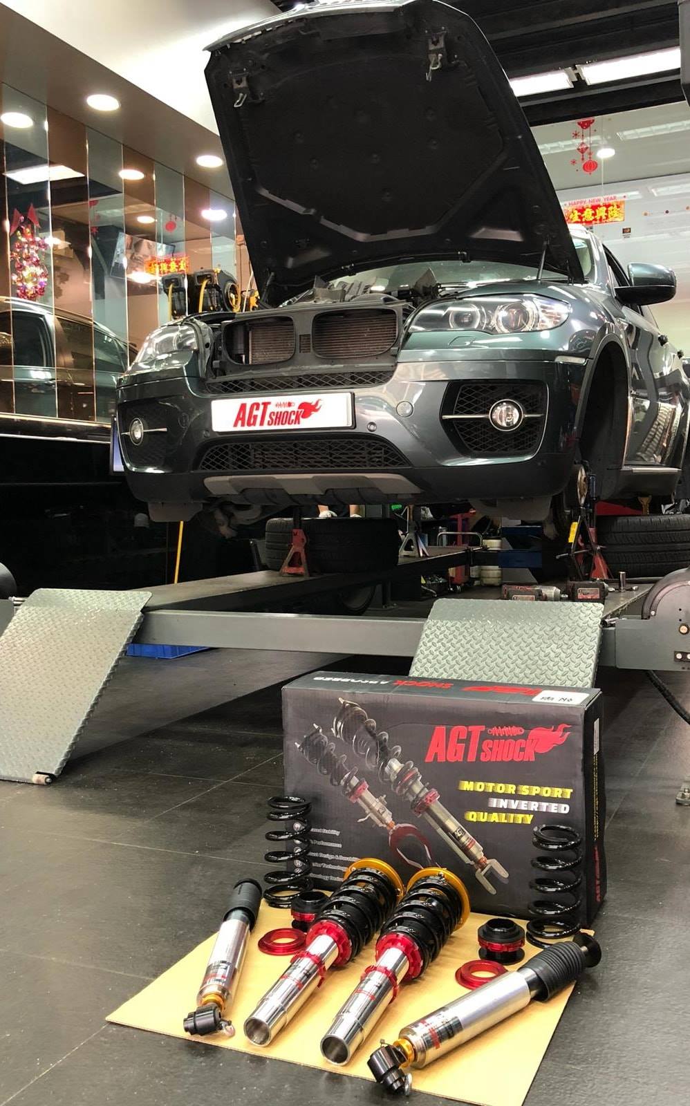 AGT Shock 2008-2014 E71	X6 Front/ Rear: Inverted Fork -Front Spring Rate: 12K210 Rear Spring Rate: 10K220