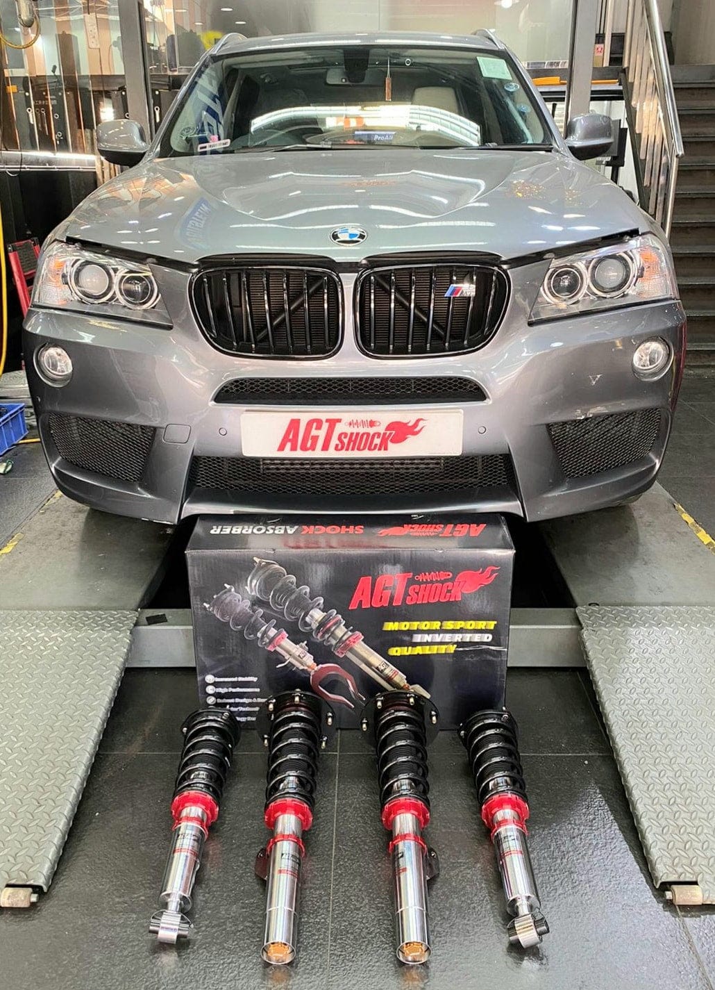 AGT Shock 2011-2017 F25 F26 RWD X3 X4 MK2	Front/ Rear: Inverted Fork-Front Spring Rate: 7K205 B Rear Spring Rate: 8K215 B