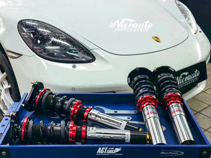 AGT Shock 2012-2016 981 BOXSTER(CAYMAN) Front/ Rear: Inverted Fork-Front Spring Rate: 6K150 Rear Spring Rate: 8K150