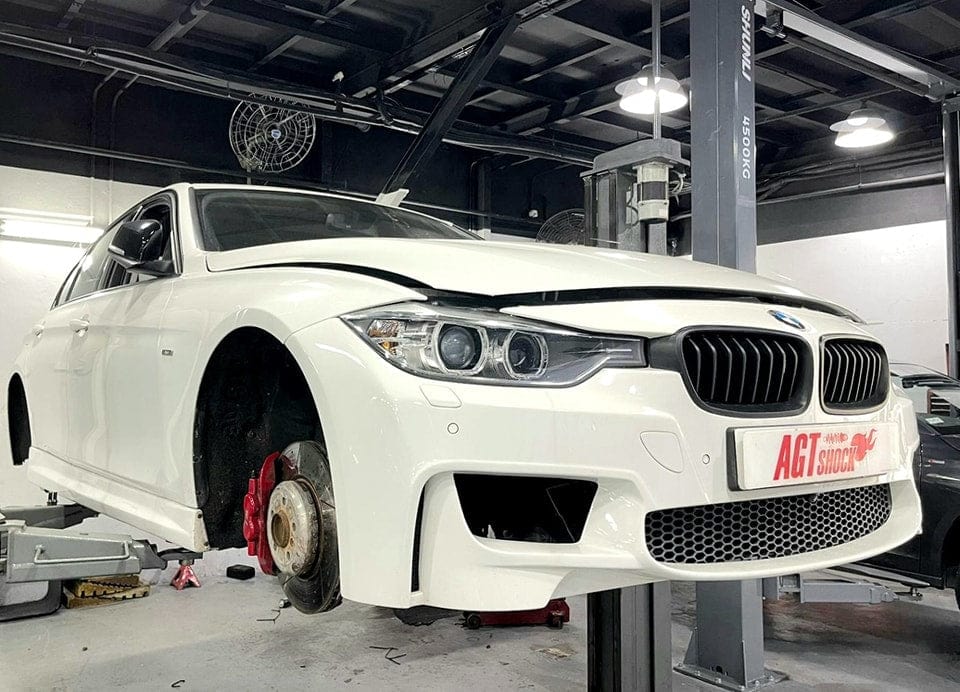 AGT Shock 2012-2019 F30/F31 3 SERIES MK6 RWD HYBRID Front Inverted Fork/Rear Flip - Front Spring Rate: 6K180 Rear Spring Rate: 8K250