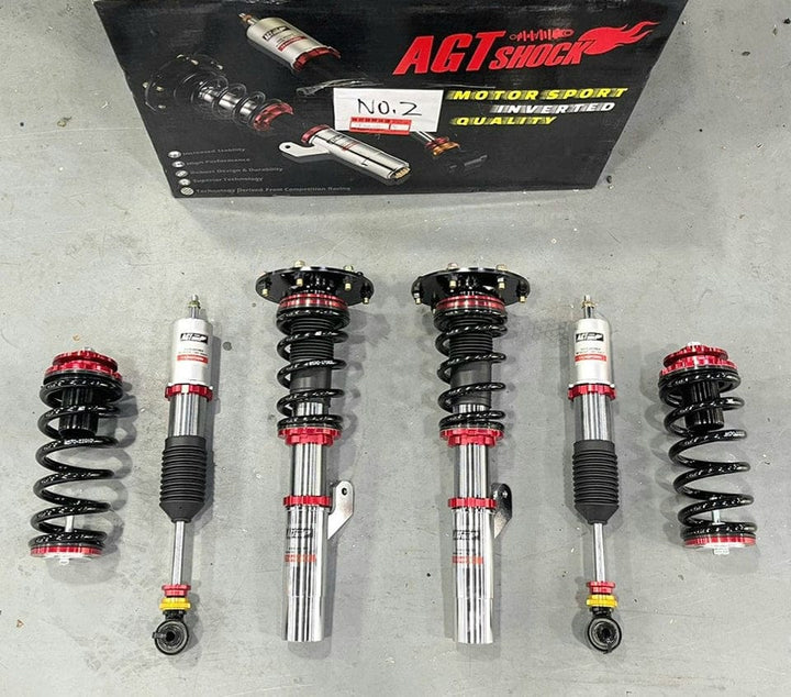 AGT Shock 2012-2019 F30/F31 3 SERIES MK6 RWD HYBRID Front Inverted Fork/Rear Flip - Front Spring Rate: 6K180 Rear Spring Rate: 8K250