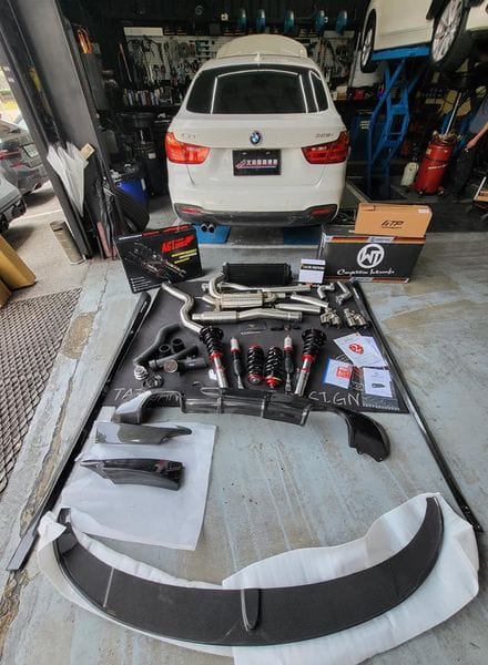 AGT Shock 2013-2019 F34 3GT 3 SERIES MK6 Front Inverted Fork/Rear Flip - Front Spring Rate: 8K180 Rear Spring Rate: 7K230