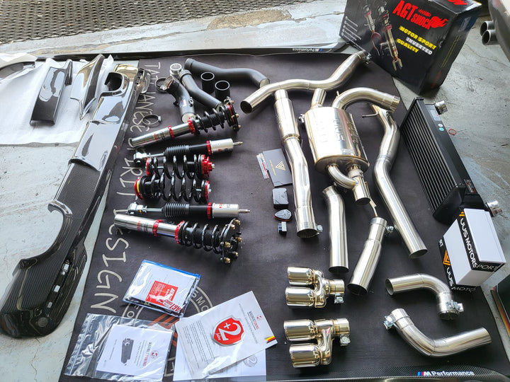 AGT Shock 2013-2019 F34 3GT 3 SERIES MK6 Front Inverted Fork/Rear Flip - Front Spring Rate: 8K180 Rear Spring Rate: 7K230