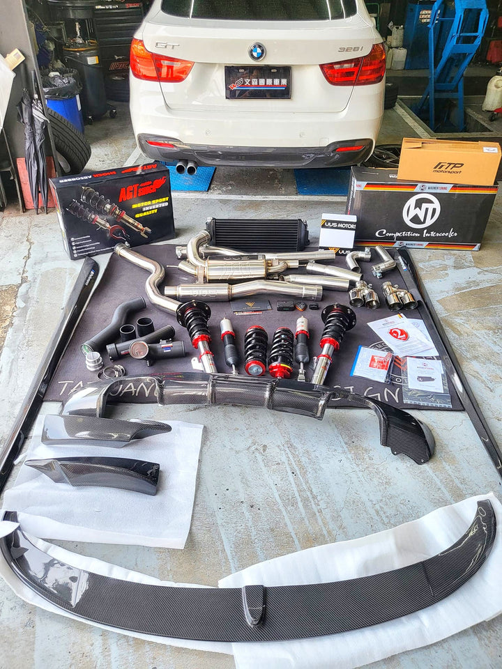 AGT Shock 2013-2019 F34 3GT 3 SERIES MK6 Front Inverted Fork/Rear Flip - Front Spring Rate: 8K180 Rear Spring Rate: 7K230