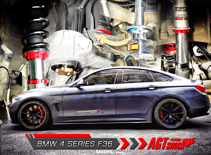 AGT Shock 2013-2019 F36  RWD 4 SERIES MK1 Front Inverted  Fork/Rear Flip -Front Spring Rate: 8K180Rear Spring Rate: 10K220
