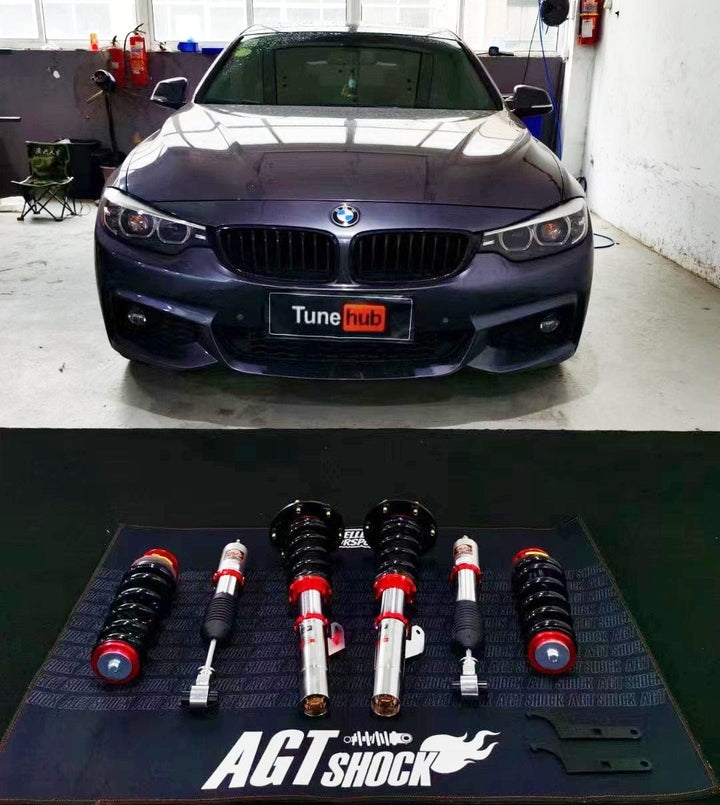 AGT Shock 2013-2019 F36  RWD 4 SERIES MK1 Front Inverted  Fork/Rear Flip -Front Spring Rate: 8K180Rear Spring Rate: 10K220
