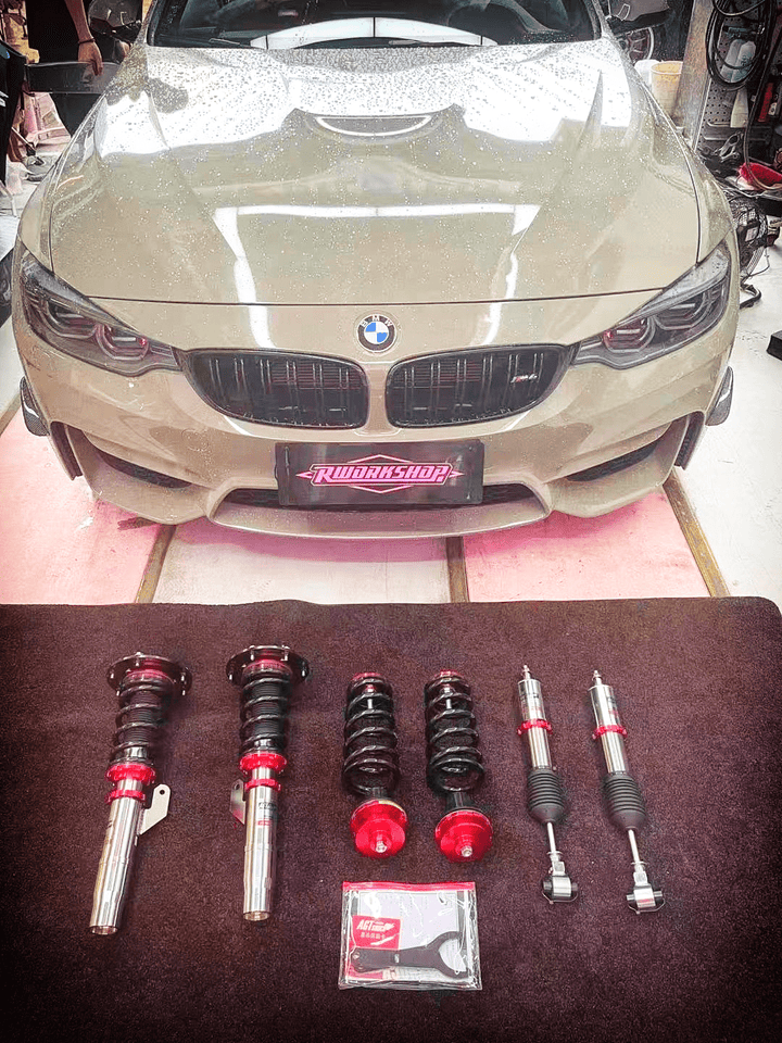 AGT Shock 2014-2020 F82/F83 M4 MK1 Front Inverted Fork/Rear Flip - Front Spring Rate: 7K210 Rear Spring Rate: 10K200