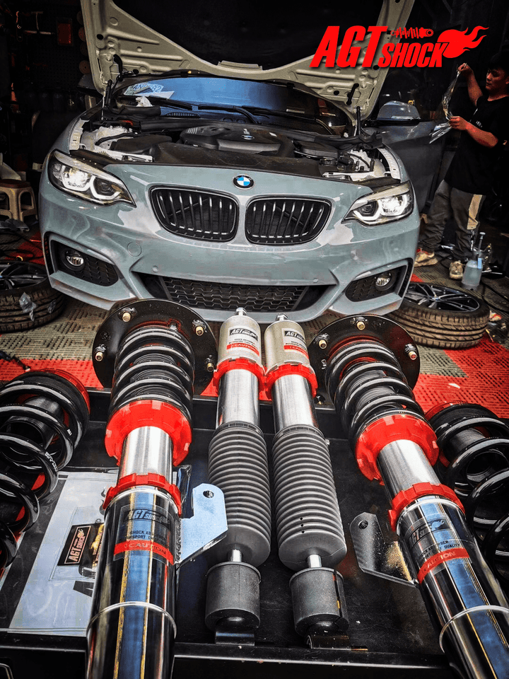 AGT Shock 2014+	F22/ F23 RWD 2 SERIES MK1 Front  Inverted Fork/Rear Flip - Front Spring Rate: 6K180 Rear Spring Rate:7K230