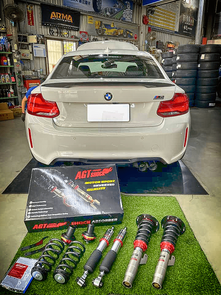 AGT Shock 2016+	F87  M2 RWD/ 2 SERIES M2 Front  Inverted Fork/Rear Flip - Front Spring Rate: 8K180 Rear Spring Rate: 10K220