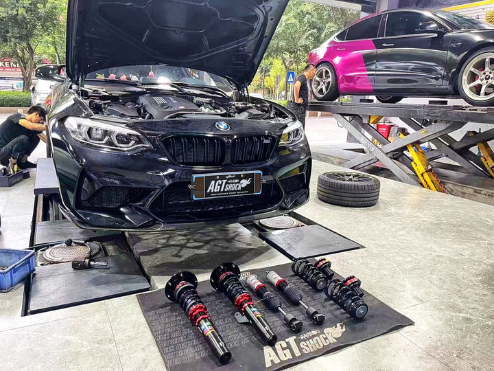 AGT Shock 2016+ F87 M2C/M2CS 2 SERIES M2 Front Inverted Fork/Rear Flip - Front Spring Rate: 8K180 Rear Spring Rate: 10K220 Part# BW-45-02