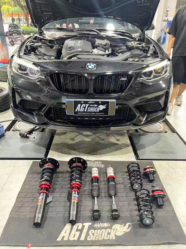 AGT Shock 2016+ F87 M2C/M2CS 2 SERIES M2 Front Inverted Fork/Rear Flip - Front Spring Rate: 8K180 Rear Spring Rate: 10K220 Part# BW-45-02