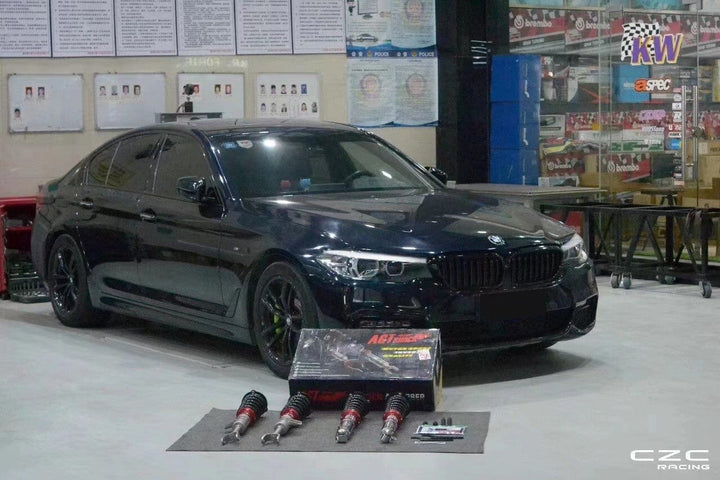 AGT Shock 2017+ G30 G38 RWD 5 SERIES MK7 SEDAN Front Vertical Fork/Rear Inverted Fork - Front Spring Rate: 10K220 Rear Spring Rate: 5K240