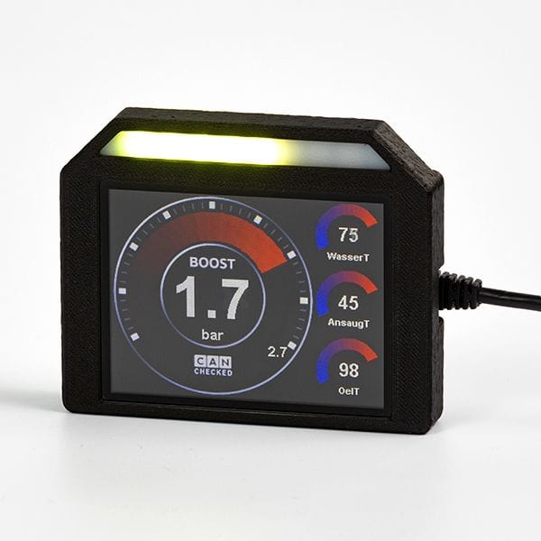 CANchecked MFD32S Gen2 Display Universal with Integrated Shiftlight
