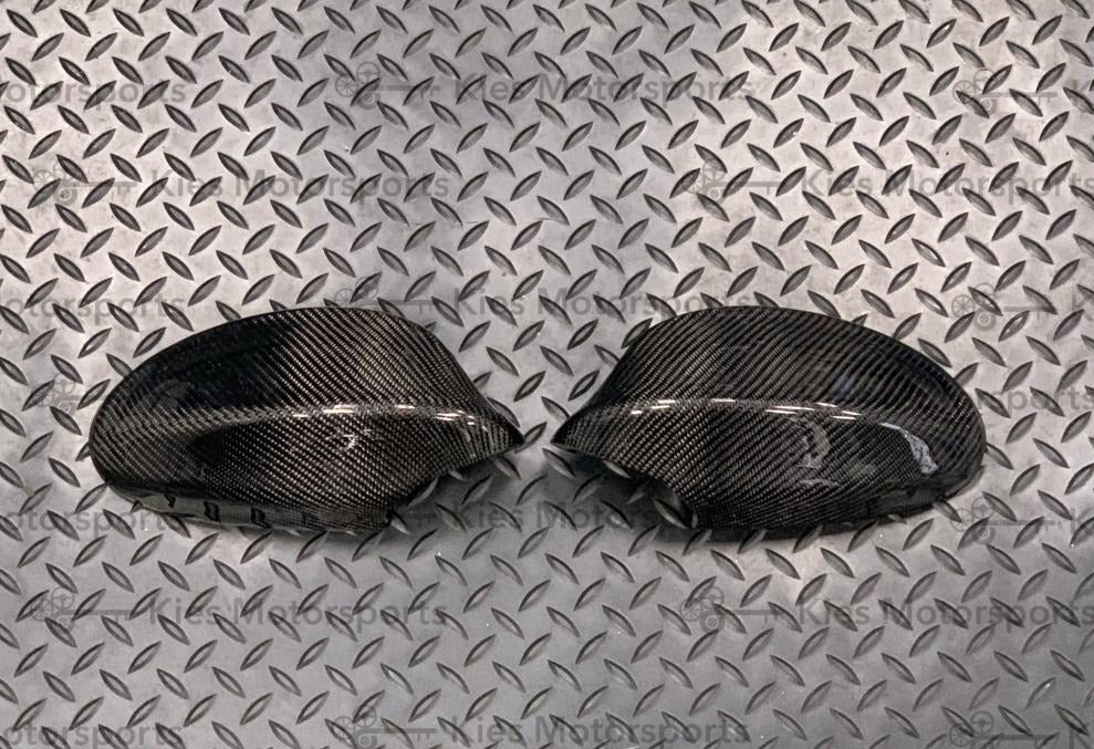 Kies-Motorsports Kies Carbon 2006-2008 BMW 3 Series (E90) Pre-LCI OEM Replacement Carbon Fiber Mirror Covers