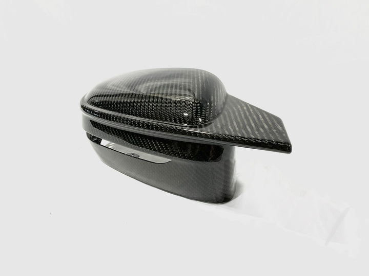 2019+ BMW 3 Series (G20) Bull Horn Style Dry Carbon Full Replacement Mirror Covers