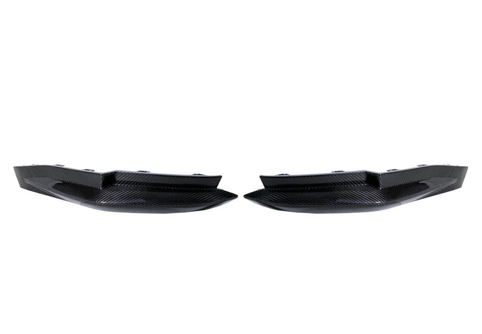 2020-2025 BMW M3 (G80) OEM Replacement Dry Carbon Fiber Rear Bumper Splitters
